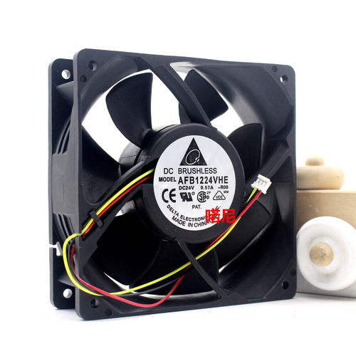 喏尼 12038 AFB1224VHE -R00 24V0.57A 12cm变频器风扇 - 图0
