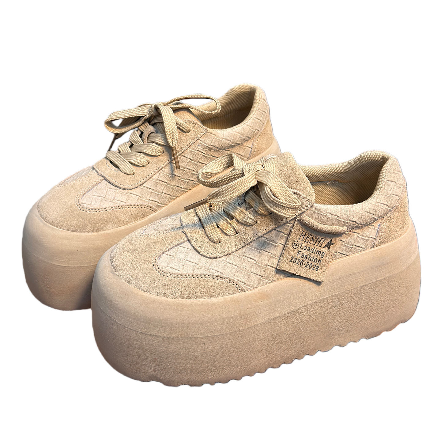 复古真皮做旧松糕厚底德训鞋女面包鞋百搭小个子增高休闲板鞋单鞋,淘宝优惠券,粉丝福利购,淘宝优惠卷