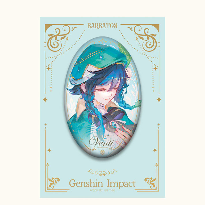 【云喵】原神｜温迪｜吧唧明信片徽章立牌票根同人周边,淘宝优惠券,粉丝福利购,淘宝优惠卷