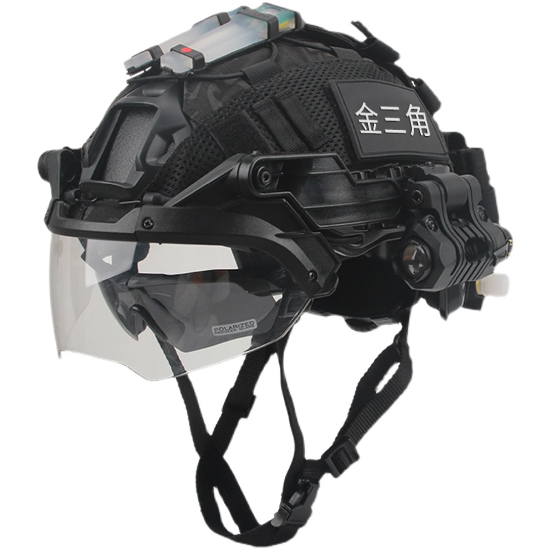 特种兵FAST战术头盔风镜套装防暴实战训练专业头部防护安全盔装备