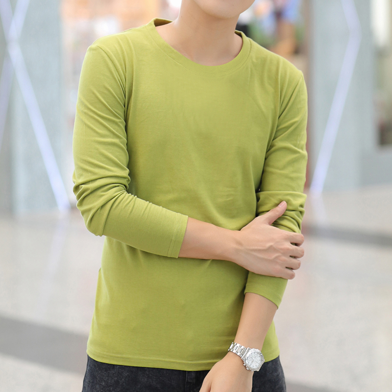 男士潮牌长袖t恤秋冬季潮流新款加绒上衣服体恤纯色白韩版打底衫,淘宝优惠券,粉丝福利购,淘宝优惠卷