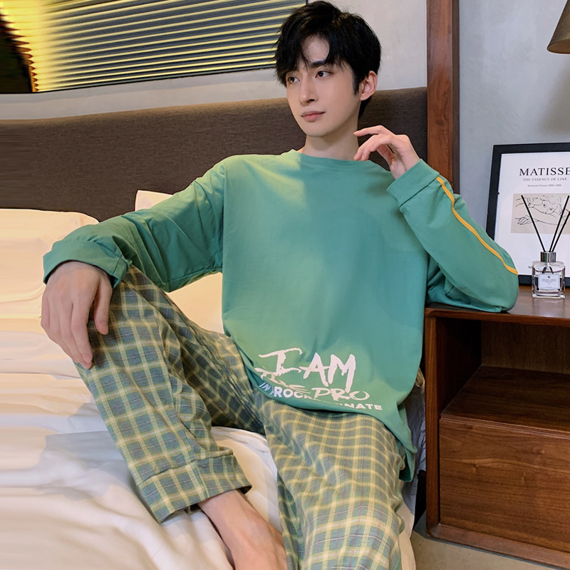 春秋纯棉长袖男士2022新款睡衣 卡之恋服饰睡衣/家居服套装