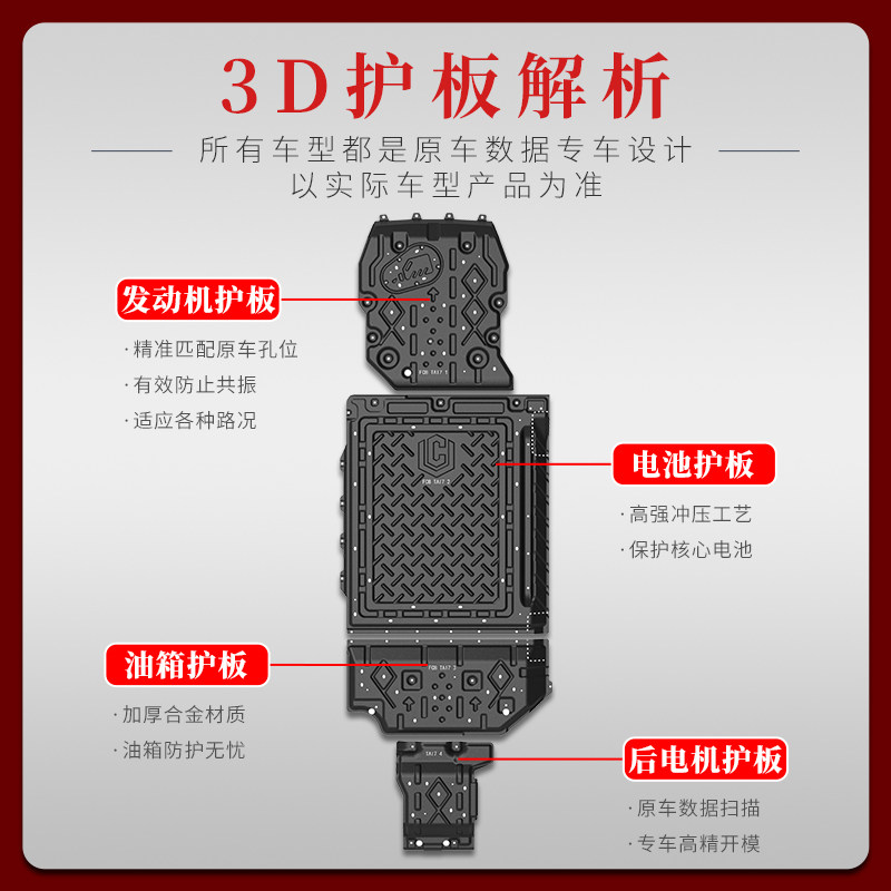 25款方程豹钛7底盘护板原厂电机下护板钛7电池护板专用车底护板,淘宝优惠券,粉丝福利购,淘宝优惠卷