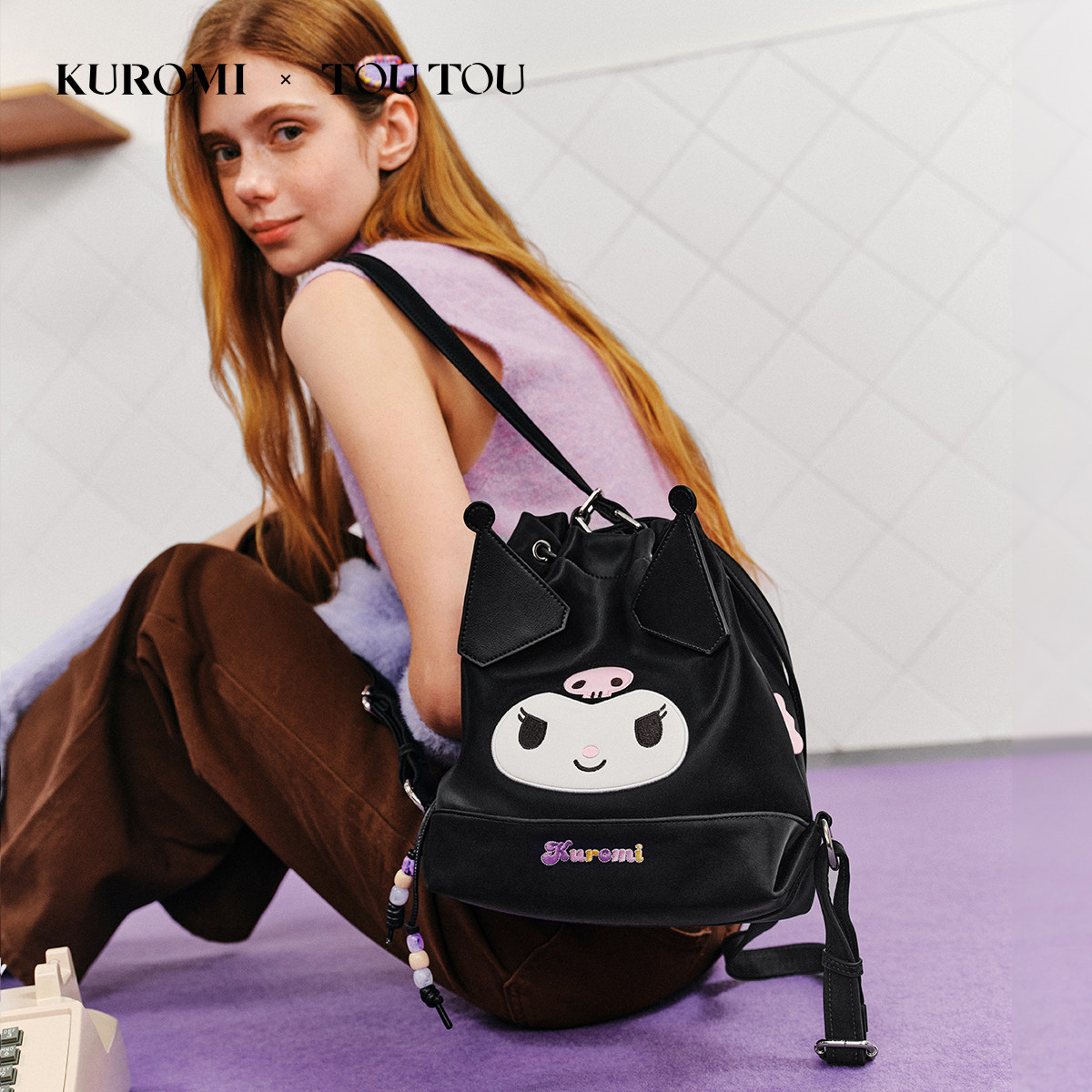 新年生日礼物TOUTOUKuromi库洛米水桶包大容量酷洛米双肩包送女友,淘宝优惠券,粉丝福利购,淘宝优惠卷