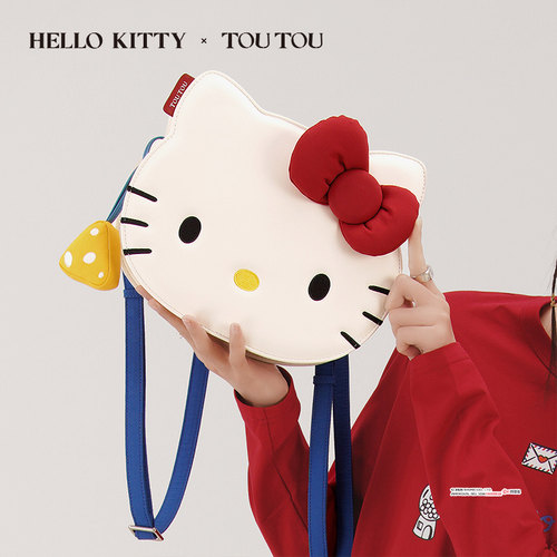 生日礼物TOUTOUhelkitty三丽鸥凯蒂猫双肩包可爱kt大容量背包包女 - 图1