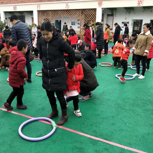 幼儿园体操海绵棒泡沫棒面条彩色软棒儿童玩具亲子游戏棒训练器材 - 图0