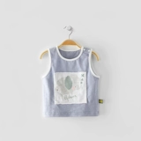 Детская хлопковая майка, тонкая летняя одежда, футболка без рукавов, в западном стиле