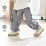 Летние тонкие штаны, рубиновая летняя летняя одежда для мальчиков, в западном стиле, популярно в интернете, свободный крой