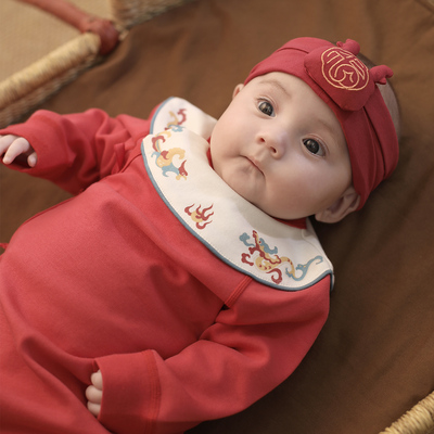 巴厘小猪婴儿7A抑菌秋冬季连体衣