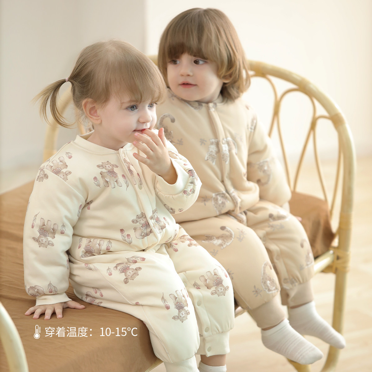 【恒温桑蚕丝】新生婴儿棉服秋冬加厚保暖连体衣夹棉哈衣宝宝冬装,淘宝优惠券,粉丝福利购,淘宝优惠卷