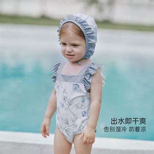 巴厘小猪女宝夏季防晒高颜值连体泳衣