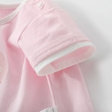 Летняя одежда подходит для мужчин и женщин, детская мультяшная тонкая летняя футболка с коротким рукавом для новорожденных, коллекция 2022