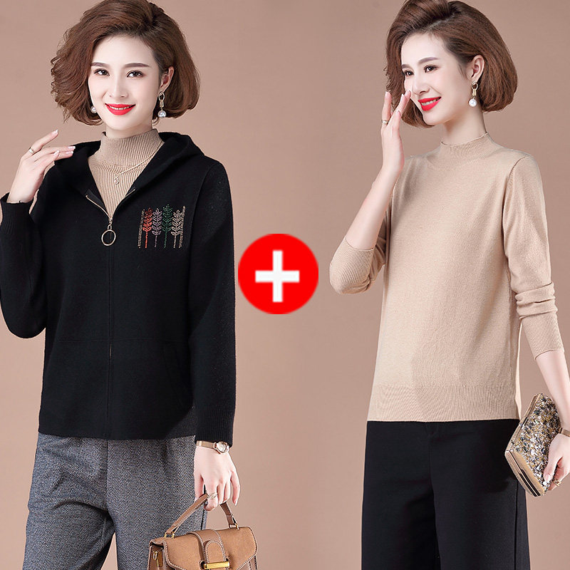 洋气外套秋装短款40岁50时尚新款 茹冰中老年女装