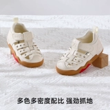 Детская летняя обувь для раннего возраста, детские нескользящие износостойкие туфли, дышащие сандалии, мягкая подошва