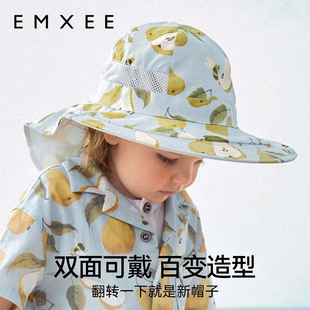 嫚熙双面护颈防晒帽太阳帽