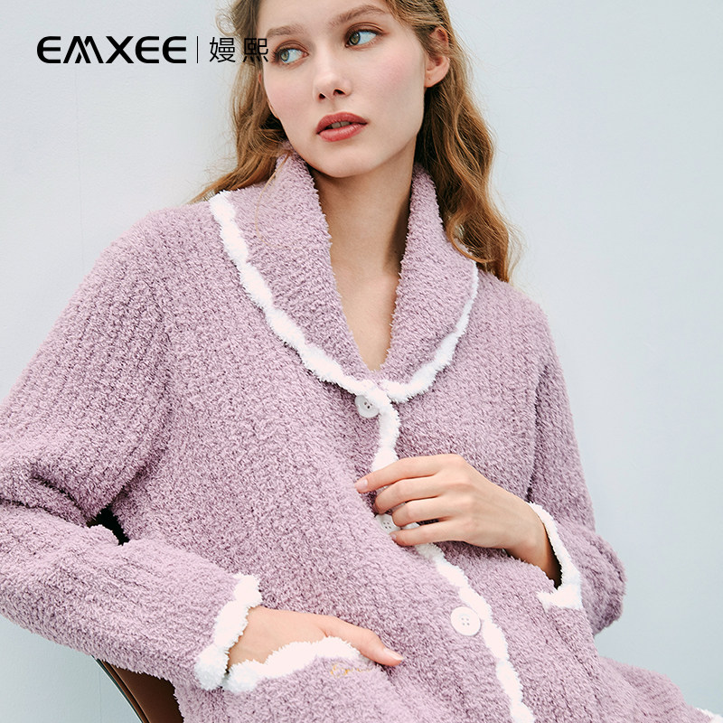 【新品】嫚熙秋冬月子服哺乳可睡衣 嫚熙家居服套装