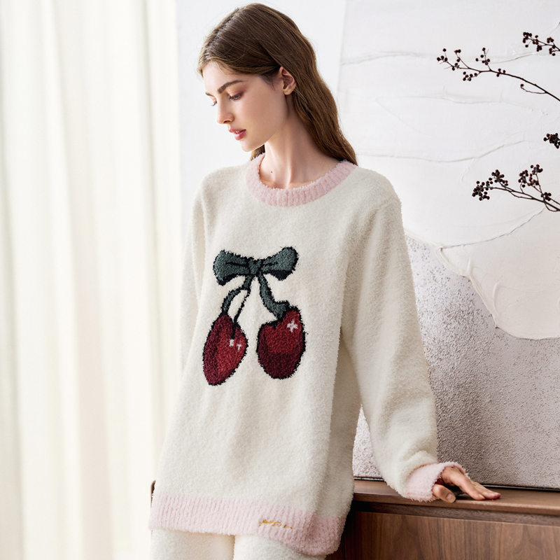 唐艺昕同款  嫚熙秋冬季月子服孕妇睡衣加厚保暖半边绒家居服套装 唐艺昕同款  嫚熙秋冬季月子服孕妇睡衣加厚保暖半边绒家居服套装