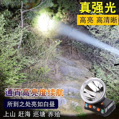 2025款led头灯强光充电超亮远射头戴式进口户外锂电超长续航矿灯 - 图2