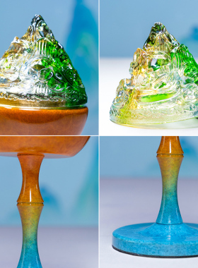 佐森仿古琉璃香炉纯铜博山炉