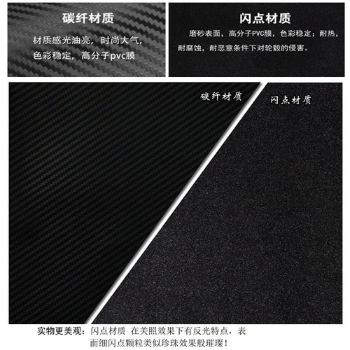 专用于本田飞度反光门边贴装饰条车身个性碳纤维拉花贴纸改装车贴 - 图2