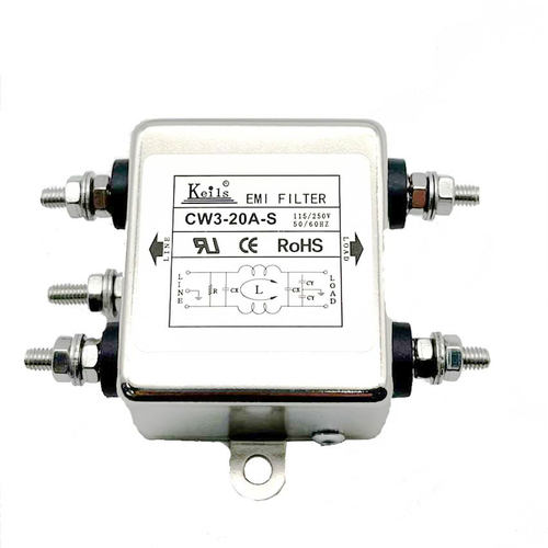 KEILS台湾进口电源滤波器220V单极净化器20A10A直流交流CW3-20A-S - 图3