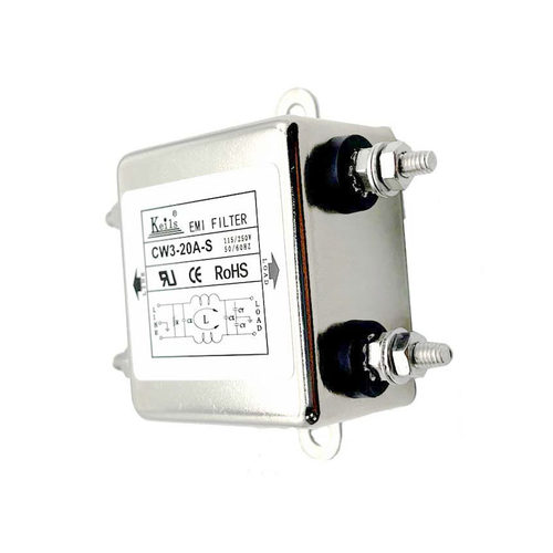 KEILS台湾进口电源滤波器220V单极净化器20A10A直流交流CW3-20A-S - 图0