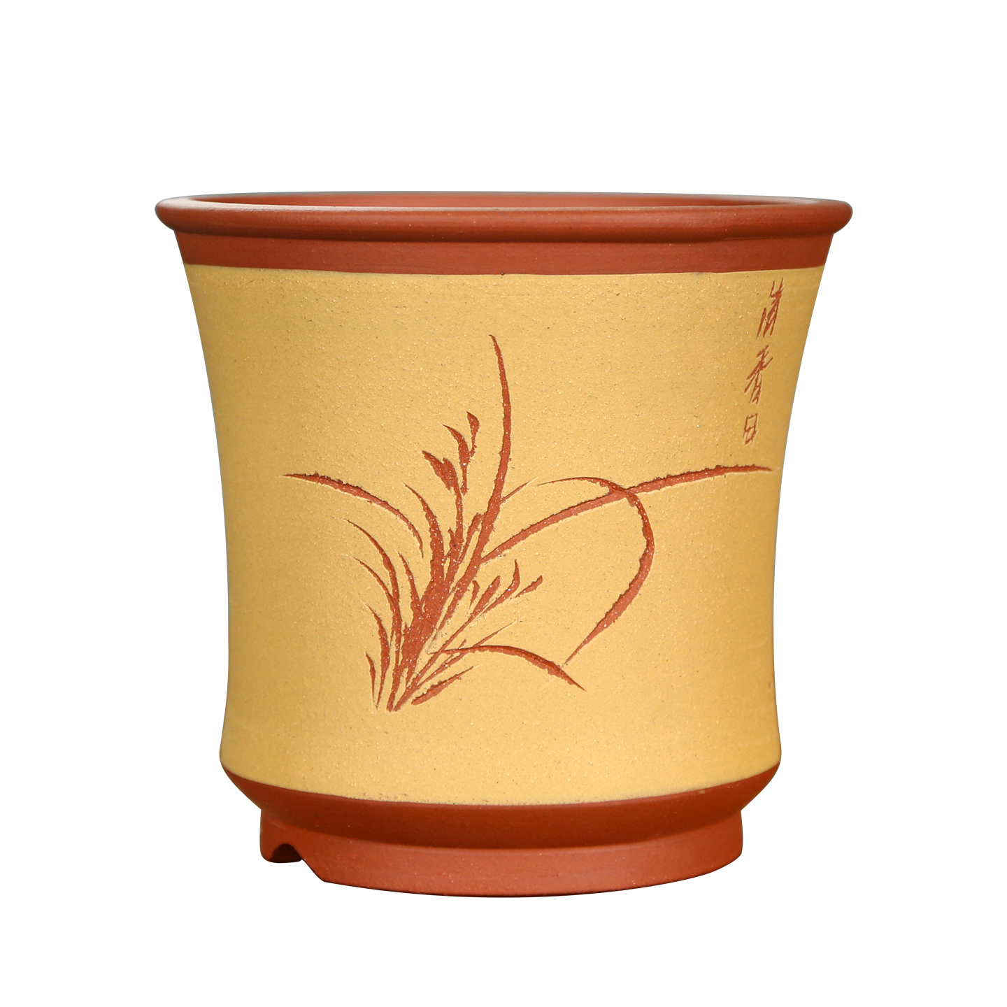 兰花盆 盆景盆 蕙兰盆君子兰盆大号绿植盆栽室内桌面紫砂兰花盆 - 图0