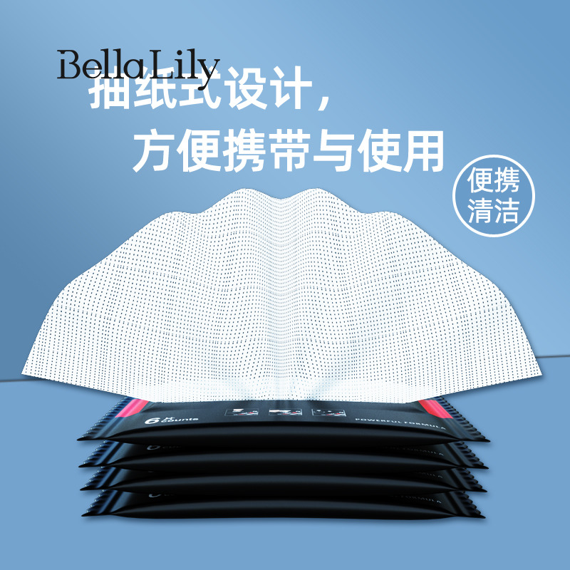 【9包装】BellaLily免水洗擦鞋湿巾网红便携小包鞋子清洗巾 - 图2