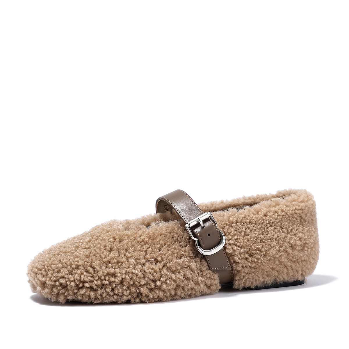 BellaLily2025秋冬新款小香风加绒羊毛棉鞋气质玛丽珍平底单鞋女,淘宝优惠券,粉丝福利购,淘宝优惠卷