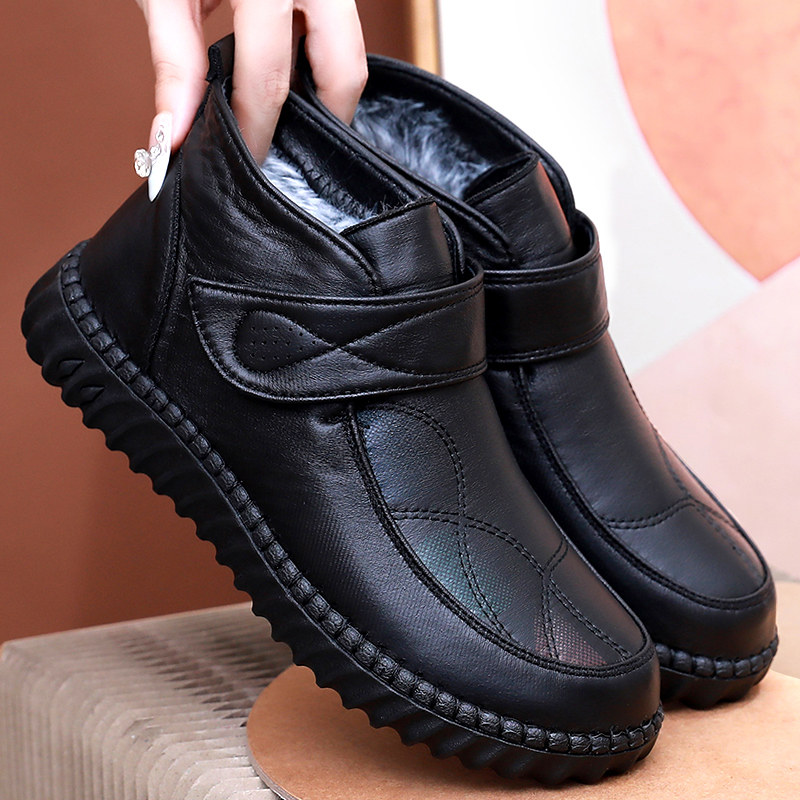 冬季老北京布鞋女棉鞋加绒保暖老人奶奶鞋休闲防滑中老年妈妈棉靴,淘宝优惠券,粉丝福利购,淘宝优惠卷