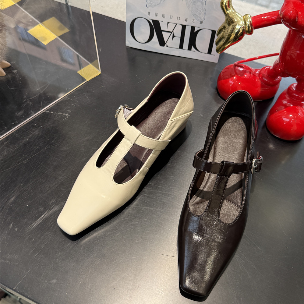 法式头层牛皮粗跟方头玛丽珍鞋2026春一字扣通勤单鞋蝶澳188-2,淘宝优惠券,粉丝福利购,淘宝优惠卷