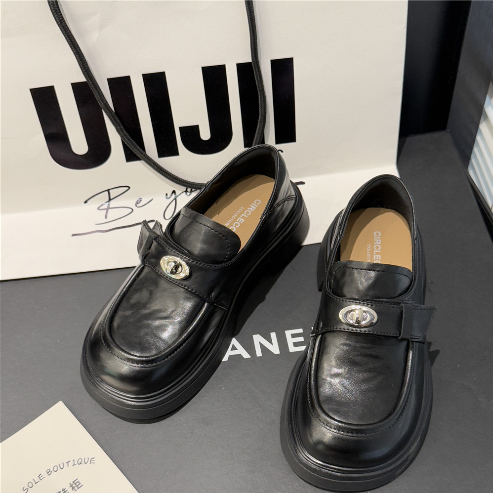 圆典女鞋~2026春舒适厚底真皮百搭浅口小皮鞋一脚蹬乐福鞋22-279,淘宝优惠券,粉丝福利购,淘宝优惠卷