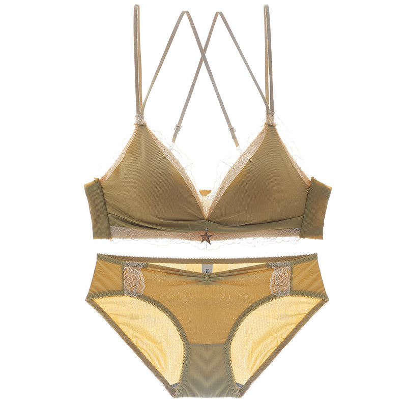 法式薄款小胸文胸套装性感蕾丝bra 祺莱文胸