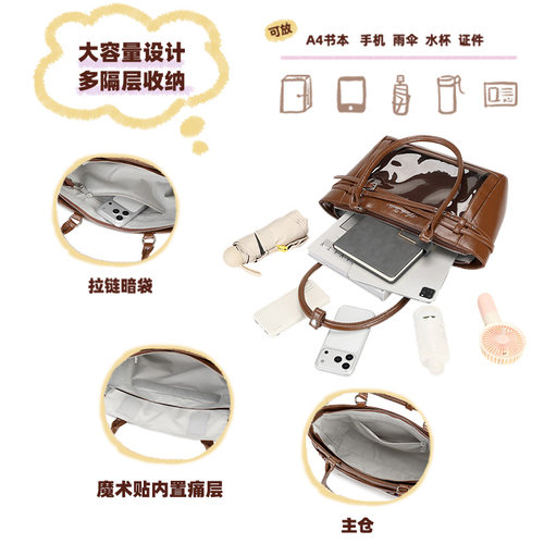 AORDA 高颜值小食量银色波点10cm痛包单肩波士顿吧唧通勤原创娃包 - 图3
