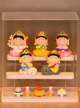 恺帅生肖守护神透明展示架摆件