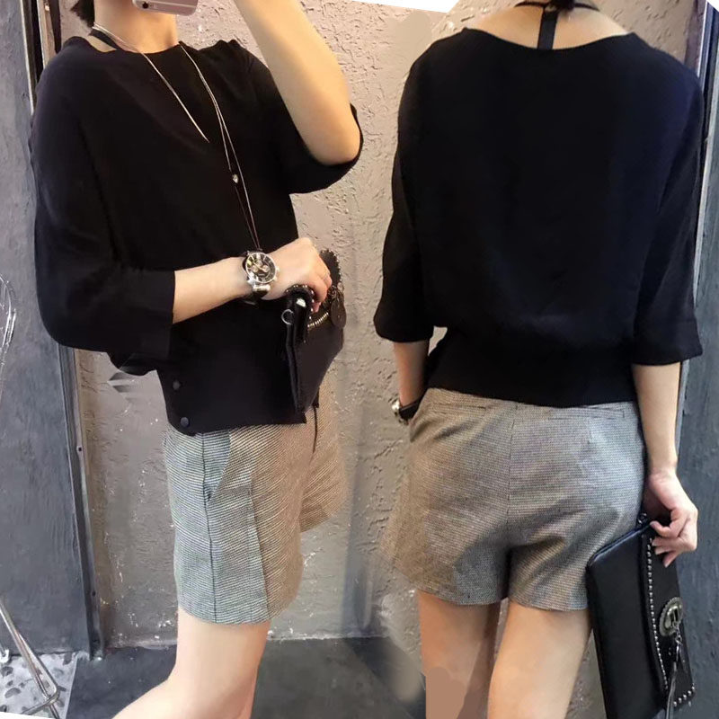 欧洲站2020新款夏ins防晒雪纺t恤 沃咖T恤