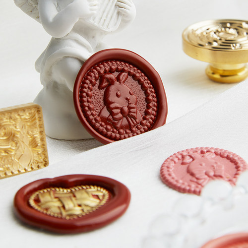 穗迪思火漆印章火漆蜡套装信封封口手账密封蜡封印sealing wax stamp 3D立体异形浮雕 - 图2