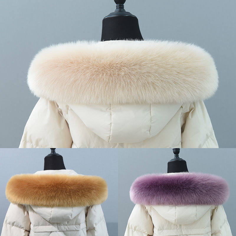 皮草貉子毛男女士仿狐狸毛羽绒派克服毛领子大衣棉衣帽条通用单买,淘宝优惠券,粉丝福利购,淘宝优惠卷