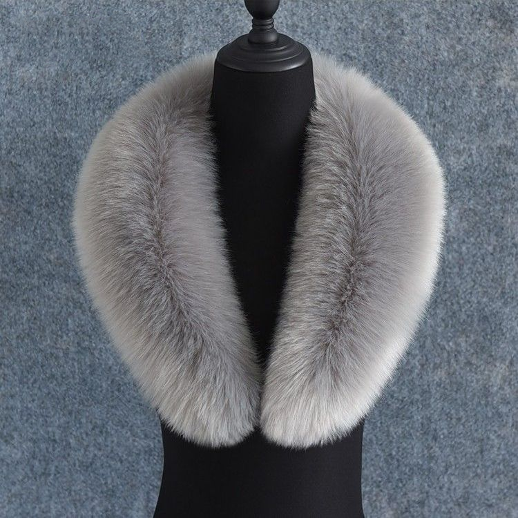 仿狐狸毛领子秋冬男女士西装领毛呢大衣青果领毛领子百搭单买通用,淘宝优惠券,粉丝福利购,淘宝优惠卷