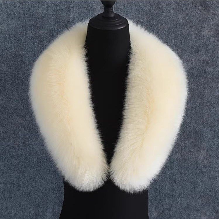 仿狐狸毛领子秋冬男女士西装领毛呢大衣青果领毛领子百搭单买通用,淘宝优惠券,粉丝福利购,淘宝优惠卷