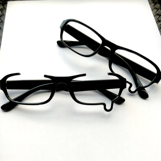 哭哭泪滴半框二次元凹造型装饰y2k镜框cos动漫亚文化显脸光镜