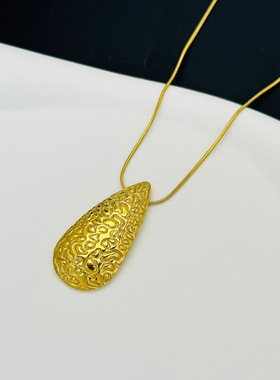 不掉色项链ins钛钢锁骨链女