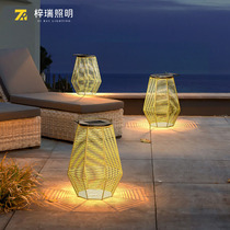 Outdoor Charging Light Solar Courtyard Lamp Floor Lamp Villa Garden Lamp Balcony Ambience Waterproof View Lamp Hand
