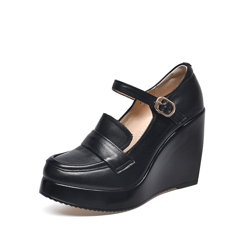 厚底玛丽珍鞋女乐福鞋2025新款超高跟小个子女鞋松糕英伦风小皮鞋,淘宝优惠券,粉丝福利购,淘宝优惠卷