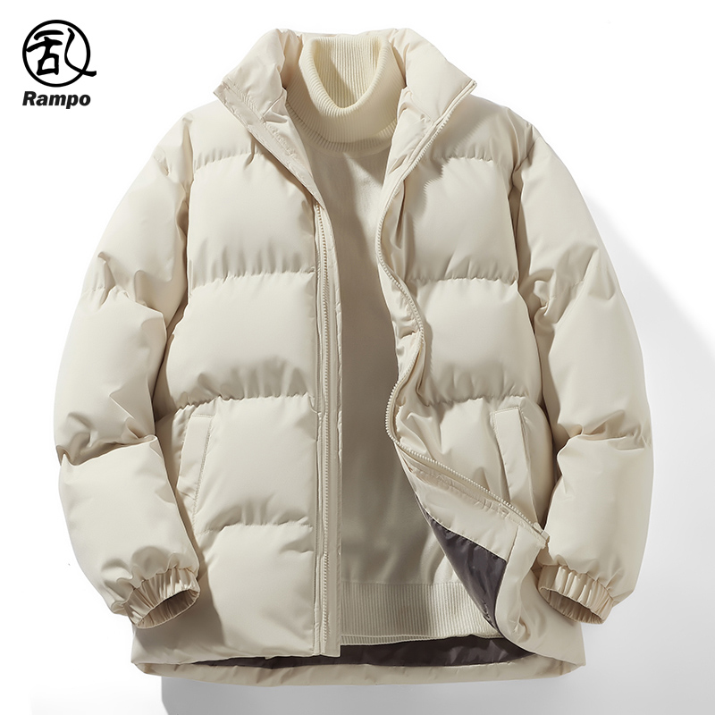 棉衣男士外套冬季面包服短款潮流冬装羽绒棉服韩版纯色简约棉袄子