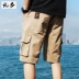 Quần tây kiểu quần short nam mùa hè Phiên bản Hàn Quốc của thương hiệu thủy triều siêu lửa lỏng lẻo năm điểm thể thao - Quần Jogger quần tây Quần Jogger