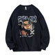 Heavyweight round neck sweatshirt men's American fashion brand tops