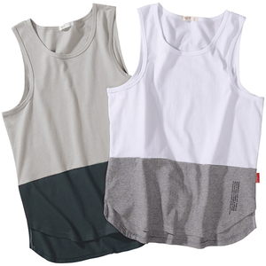 欧美风街头撞色运动背心