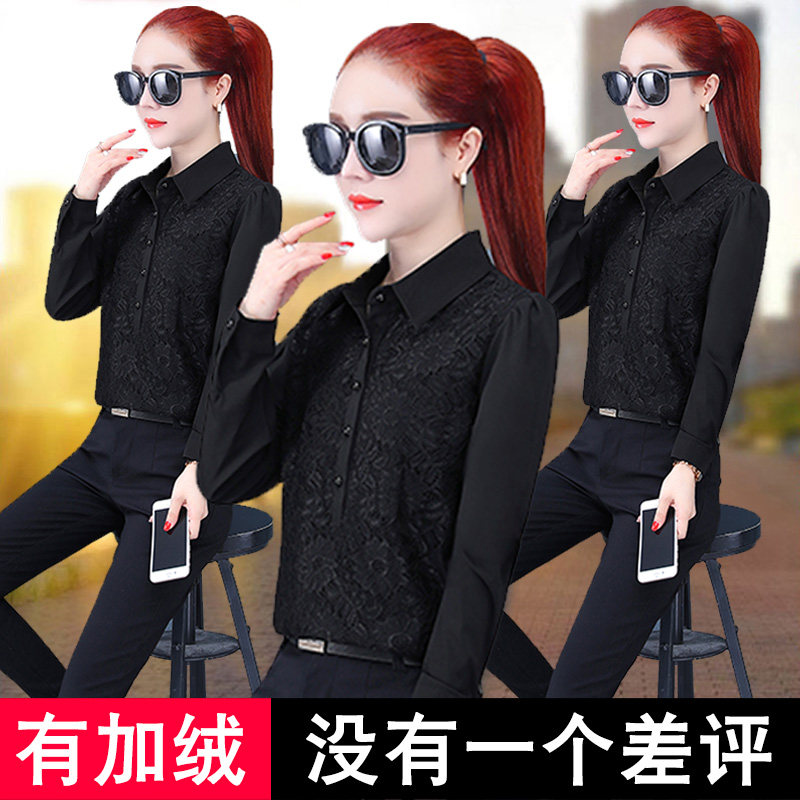 女士新款外穿职业打底2020雪纺衬衫 恋上17号衬衫