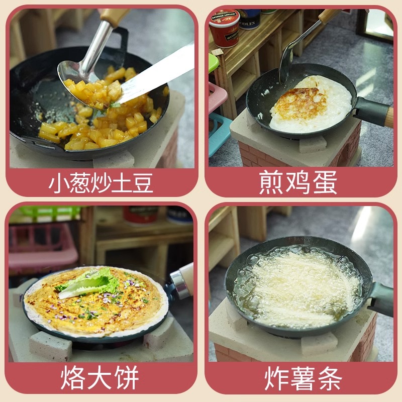 网红迷你小厨房真煮全套做饭厨具真实版煮饭套装爆款儿童玩具女孩